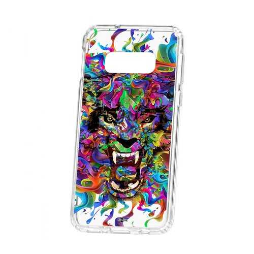 Чехол Kruche Samsung Galaxy S10e Print Colored beast в МТС