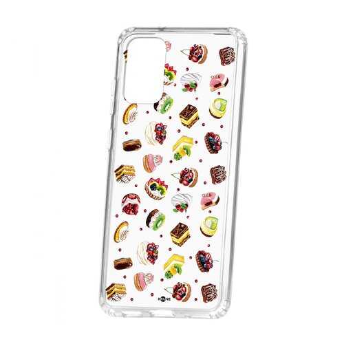 Чехол Kruche Samsung Galaxy S20 Plus Print Cake в МТС