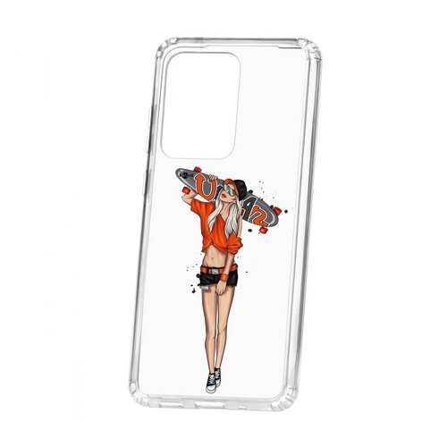 Чехол Kruche Samsung Galaxy S20 Ultra Print Лонгборд в МТС