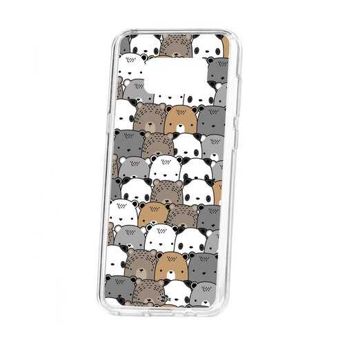 Чехол Kruche Samsung Galaxy S8 Plus Print Медвежата в МТС
