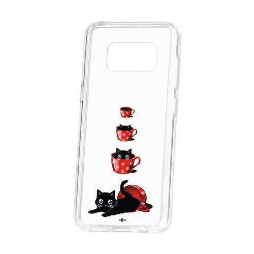 Чехол Kruche Samsung Galaxy S8 Print Котенок в чашке в МТС