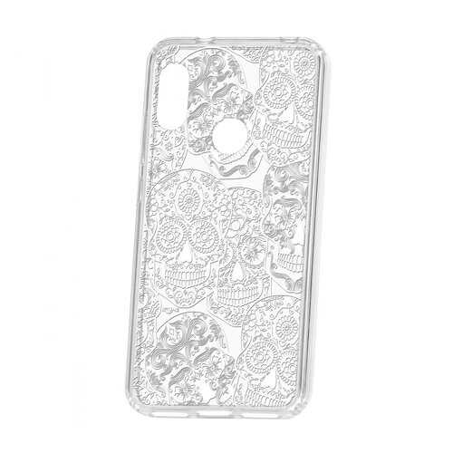 Чехол Kruche Xiaomi Redmi 6 Pro Print Skull White в МТС