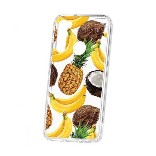 Чехол Kruche Xiaomi Redmi Note 8 Print Тропический микс в МТС