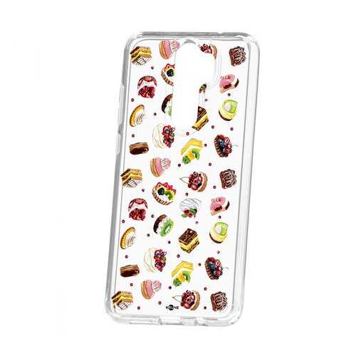Чехол Kruche Xiaomi Redmi Note 8 Pro Print Cake в МТС