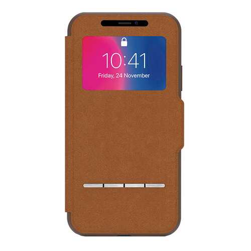 Чехол Moshi SenseCover для iPhone X - Caramel Brown 99MO072731 в МТС