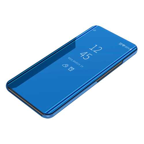 Чехол MyPads для Samsung Galaxy C7 Pro Clear View Blue в МТС