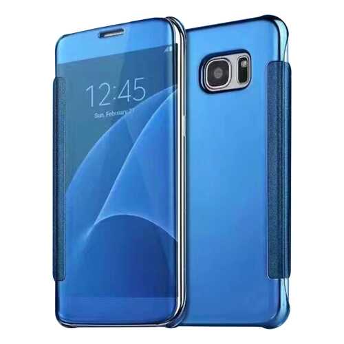 Чехол MyPads для Samsung Galaxy S7 G930 /G9300 5.1 Clear View Cover Blue в МТС