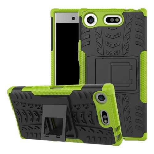Чехол MyPads для Sony Xperia XZ1 Compact Black/Green в МТС