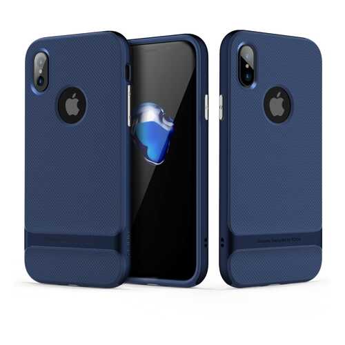 Чехол накладка Rock Royce Series для Apple iPhone X/Xs Blue в МТС