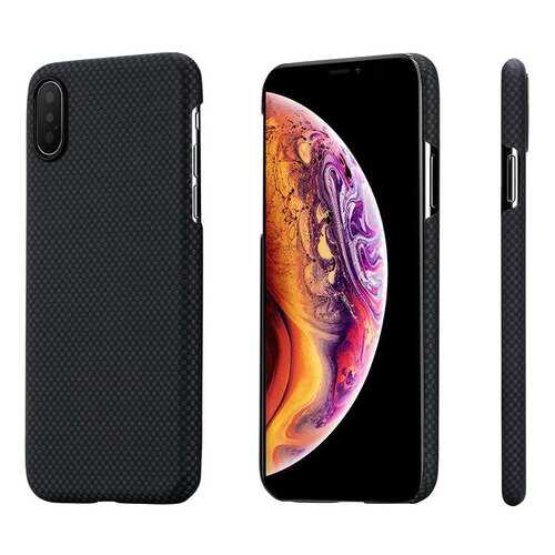 Чехол Pitaka Aramid Case Plain (KI8002XS) для iPhone XS/X Black/Grey в МТС