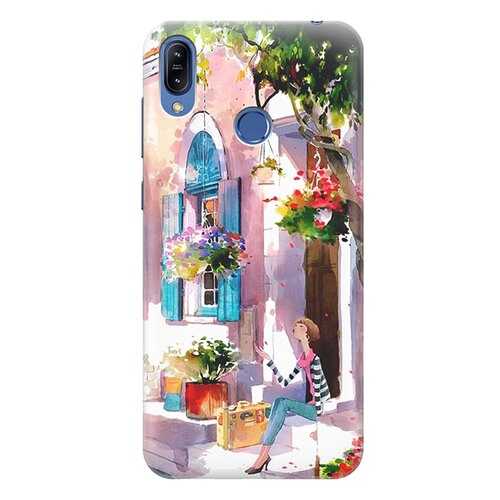 Чехол RE:PA для Asus Zenfone Max (M2) ZB632KL/ZB633KL с принтом Девочка на цветущей улочке в МТС