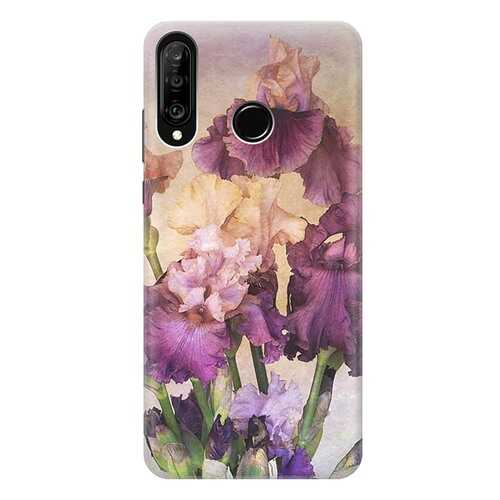 Чехол RE:PA для Huawei P30 Lite / Honor 20S / Honor 20 Lite с принтом Фиолетовые цветы в МТС