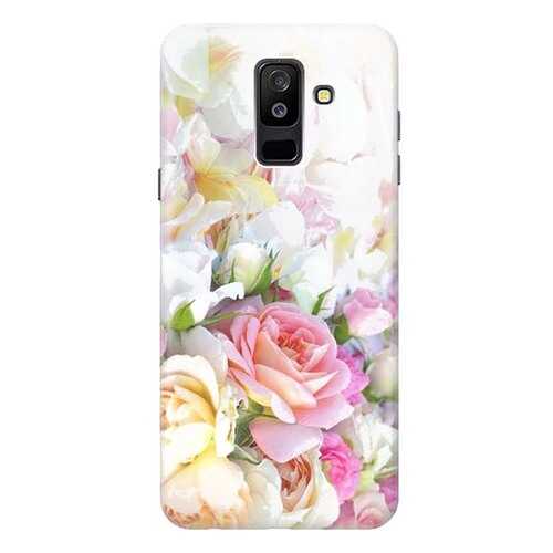 Чехол RE:PA для Samsung Galaxy A6 Plus (2018) A605G с принтом Нежные розы в МТС