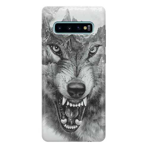 Чехол RE:PA для Samsung Galaxy S10+ с принтом Волк в горах в МТС