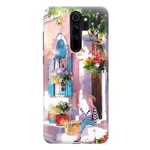 Чехол RE:PA для Xiaomi Redmi Note 8 Pro с принтом Девочка на цветущей улочке в МТС