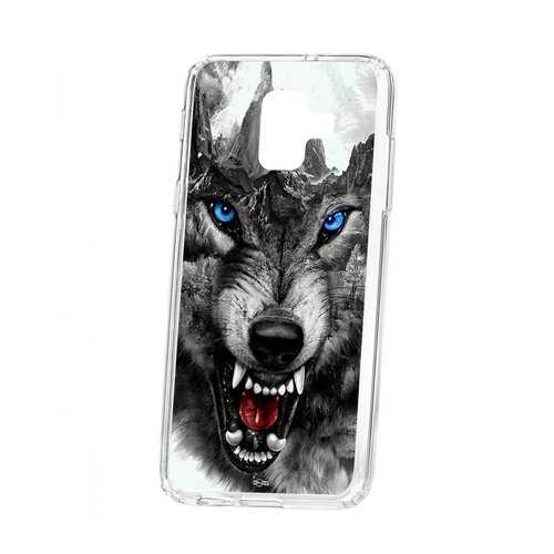 Чехол Samsung Galaxy A6 (2018) A600f Kruche Print Волк в МТС