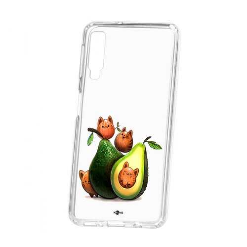 Чехол Samsung Galaxy A7 (2018) A750 Kruche Print Авокотики в МТС