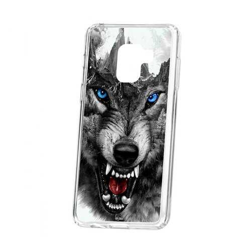 Чехол Samsung Galaxy A8 2018 (A530) Kruche Print Волк в МТС