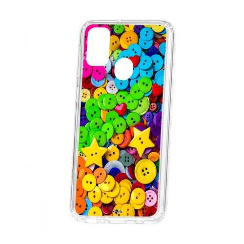 Чехол Samsung Galaxy M30S Kruche Print Пуговки в МТС