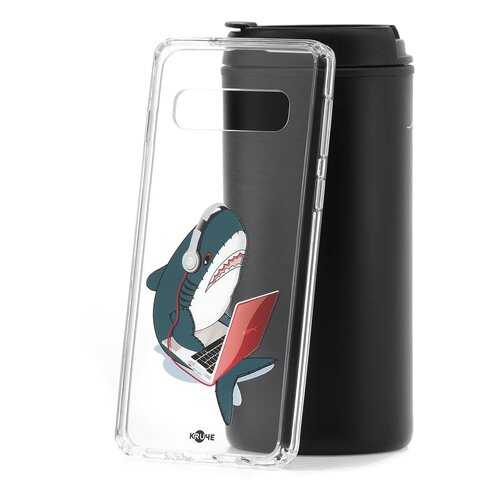 Чехол Samsung Galaxy S10 Kruche Print Акула в МТС