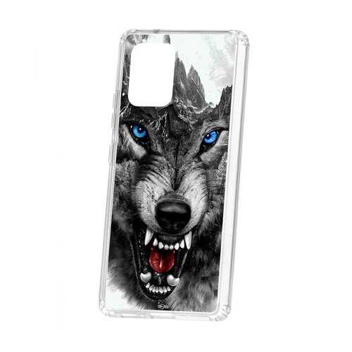 Чехол Samsung Galaxy S10 Lite Kruche Print Волк в МТС