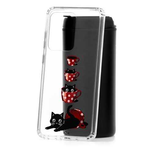 Чехол Samsung Galaxy S20 Ultra Kruche Print Котенок в чашке в МТС