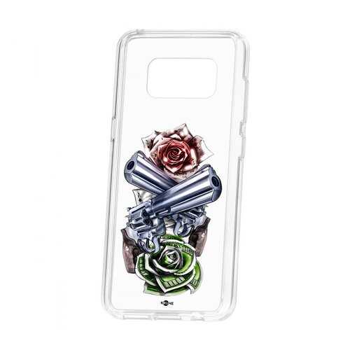 Чехол Samsung Galaxy S8 Kruche Print Карты деньги 2 ствола в МТС