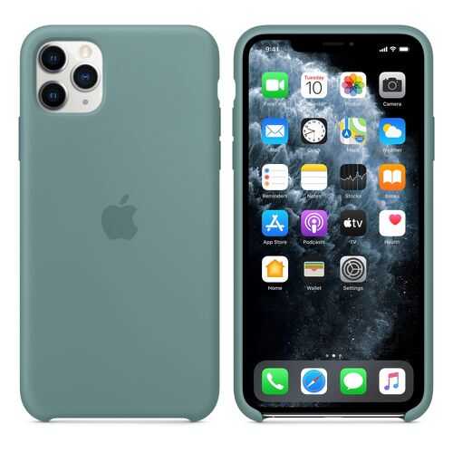 Чехол Silicone Case для Apple iPhone 11 Pro Max Cactus Дикий кактус (MXW82FE/A) в МТС