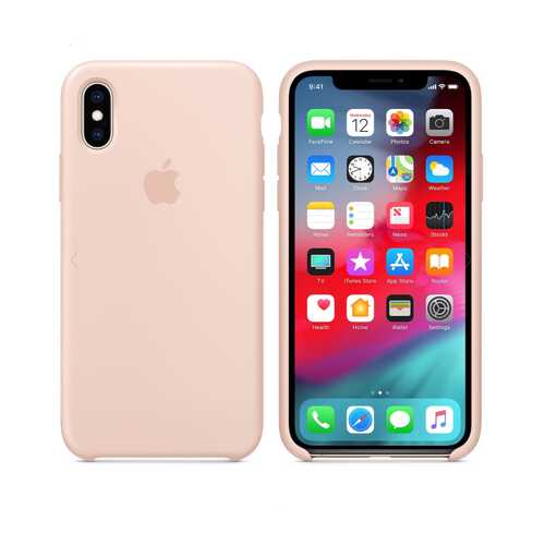 Чехол Silicone Case для Apple iPhone X / Apple iPhone XS Pink Sand (MU2OFE/A) в МТС