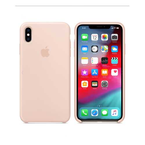 Чехол Silicone Case для Apple iPhone XS Max Pink Sand Pink песок (MWB10FE/A) в МТС