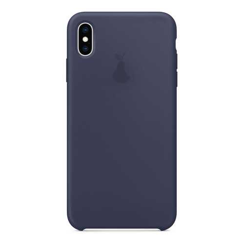 Чехол Silicone Case для iPhone X/XS, Dark Blue, SCIPXXS-08-MIDN в МТС