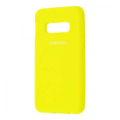 Чехол Silicone Cover для Samsung Galaxy S10 Plus (full protective) Yellow в МТС