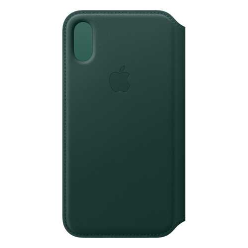 Кейс для iPhone Apple Folio XS кожаный зеленый MRWY2ZM/A в МТС