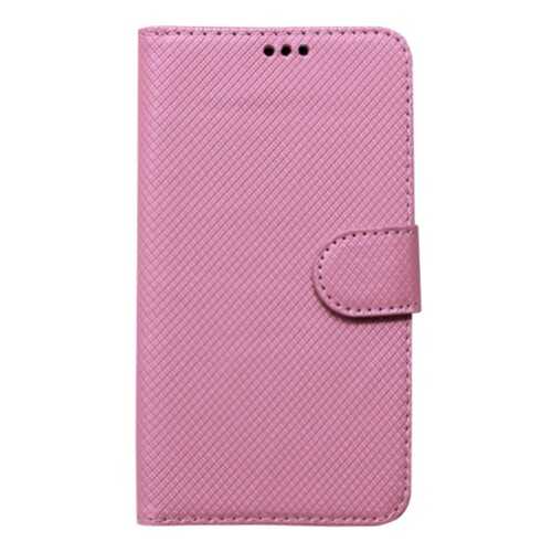 Универсальный кожаный чехол-книжка Texture (5.3-5.7) Pink в МТС