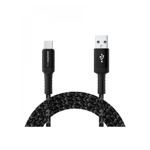 Кабель Amazingthing SupremeLink Bullet Shield USB-Type-C Black 1.2m 3A в МТС