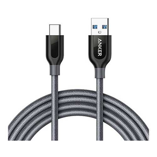 Кабель Anker Powerline Type-C 0,9м Grey (A8168HA1) в МТС