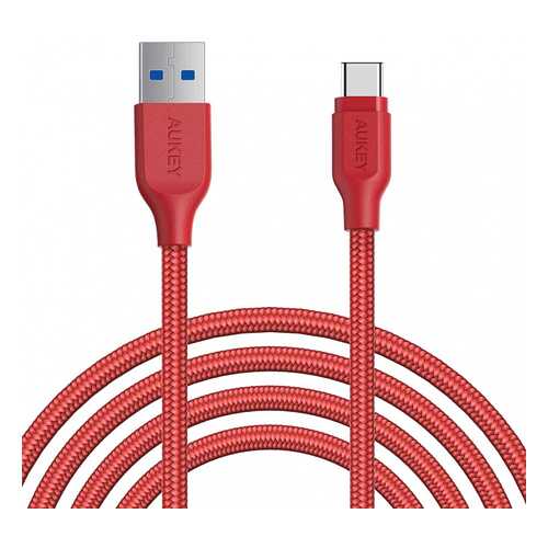 Кабель Aukey Braided Nylon Type-C 2м Red (CB-AC2) в МТС