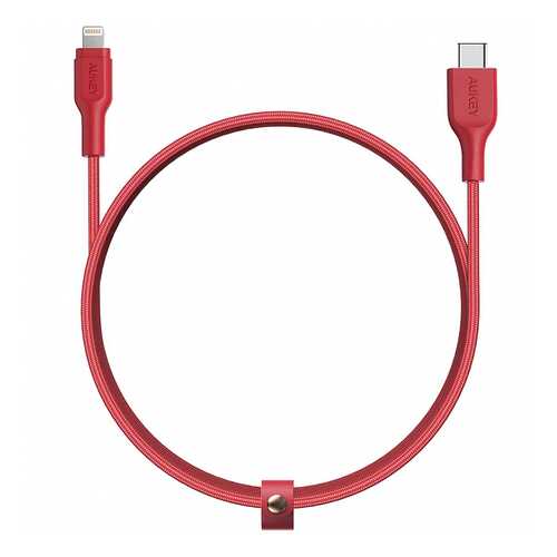 Кабель Aukey Braided Nylon USB-C to Lightning 2m Red (CB-CL2) в МТС