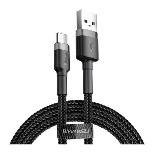Кабель Baseus Cafule USB - Type-C 2А 3м Black/Grey (CATKLF-UG1) в МТС