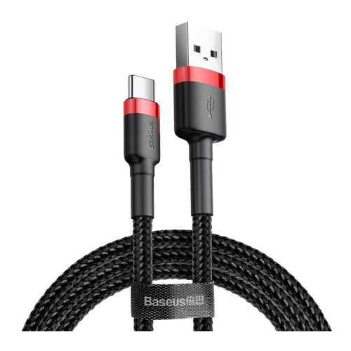 Кабель Baseus Cafule USB - Type-C 2А 3м Black/Red (CATKLF-U91) в МТС