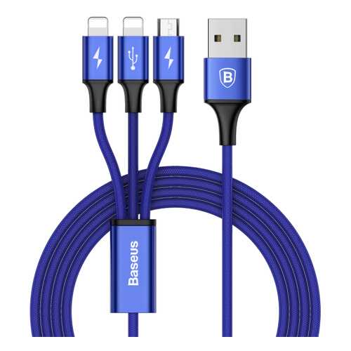 Кабель Baseus Rapid Lightning 1.2m Blue в МТС