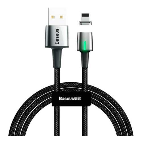 Кабель Baseus Zinc Magnetic Cable USB - Lightning 2м Black в МТС