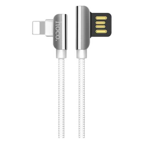 Кабель Hoco U42 Exquisite steel Lightning 1,2м White/Silver в МТС