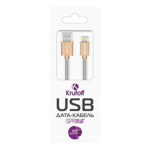Кабель Krutoff Spring Lightning 1м Gold в МТС