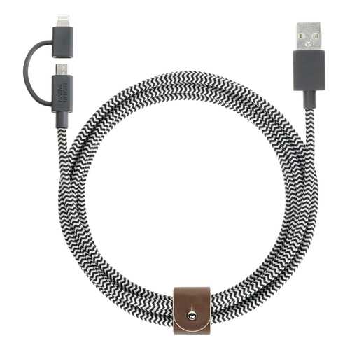 Кабель Native Union BELT-KV-UL-ZEB Lightning 2м Black/White в МТС