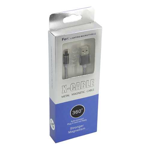 Кабель NoName X-CABEL USB - Lighting/Micro USB/Type-C, 1м Silver в МТС