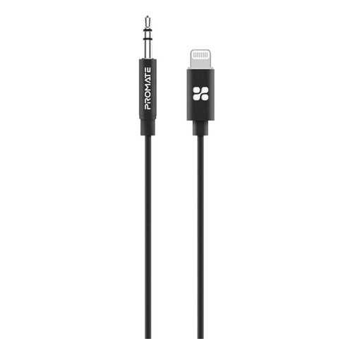 Кабель Promate AudioLink-LT1 Lightning MFI - AUX Jack 3.5mm 1m Black в МТС