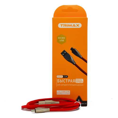 Кабель Trimax Micro-USB T1M 1m Red в МТС