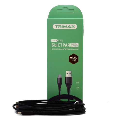 Кабель Trimax Micro-USB T2M 2m Black в МТС