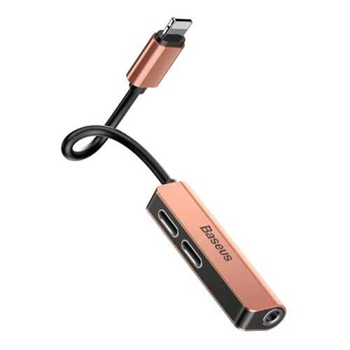 Переходник Baseus iP Male to Double Lightning Female Adapter L37 Gold в МТС
